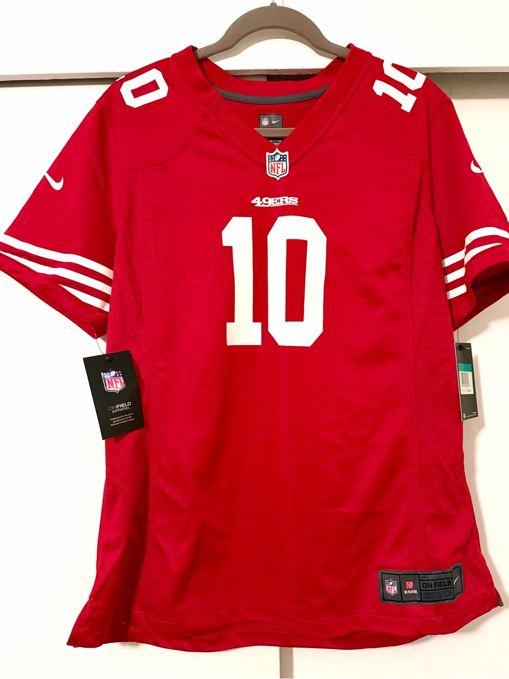 NWT Nike NFL Football Jersey 49ers Garoppolo Women’s Size XL